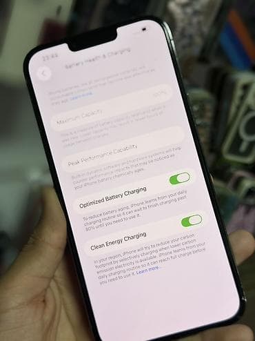 hidden camera: IPhone 13 Pro Max, Б/у, 128 ГБ, Sierra Blue, Зарядное устройство, Защитное стекло, Чехол, В рассрочку, 100 % — 4