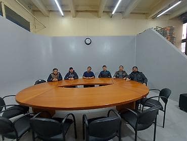 Складные походные столы: Офисный стол, Нерегулируемый, цвет - Коричневый, Овальная, ЛДСП — 2