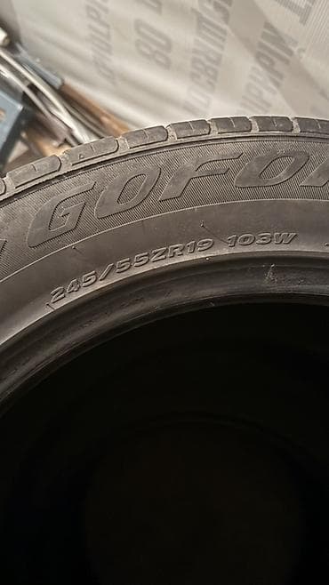Шиналар 245 / 55 / R 19, Жай, Колдонулган, Комплект, Жеңил унаалар, GoodYear — 1
