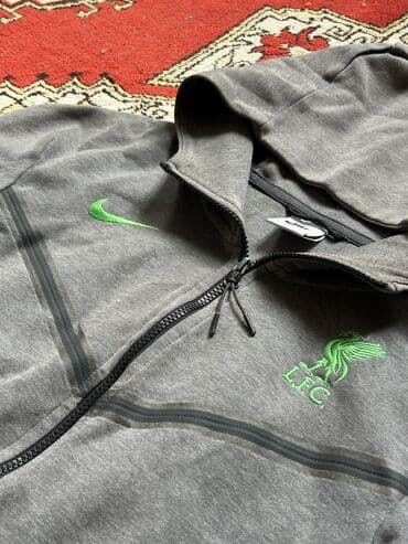 fleec: Мужской спортивный костюм, S, Nike, Б/у, цвет - Серый, Бесплатная доставка, Платная доставка — 2