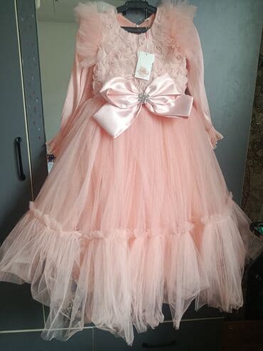 Детское платье, цвет - Розовый, Новый