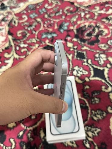 чехлы бу: IPhone 15, Б/у, 128 ГБ, Голубой, Коробка, 83 % — 4