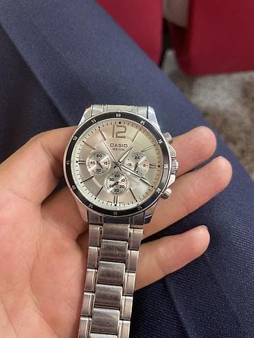 casio edifice: Классические часы часы, Casio, Водонепроницаемые, Мужские, Б/у — 1