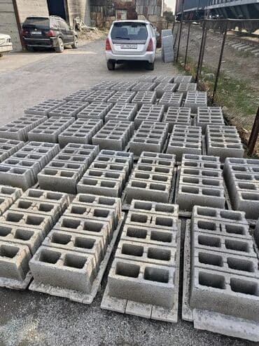 купить полистирол в гранулах: Пескоблок Жылмакай, Дубал, 150x190x390, Өзү алып кетүү — 1