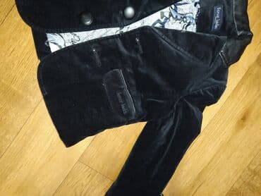 твидовый пиджак: Стильный бархатный пиджак с кожаными вставками на 1,5 -2 года — 4