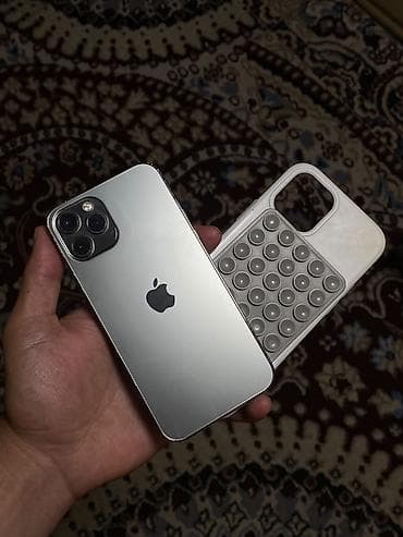 черно белый: IPhone 12 Pro, Новый, 256 ГБ, Серебристый, Чехол, 74 % — 9