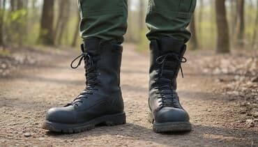 брендовые вещи оригинал: Мужские ботинки, 44, Б/у, цвет - Черный, Платная доставка, Самовывоз — 1