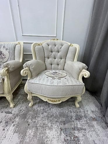 мебель для тв для гостиной: Комплект мягкой мебели, цвет - Бежевый — 5