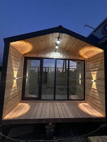 салон сдаю: Модульный садовый домик/кабинка из дерева с панорамным остеклением - — 3