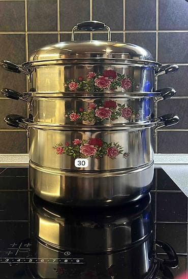 1 8t: Agness Germany Мантоварка/пароварка из нержавеющей стали, 3-х — 1