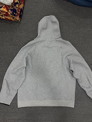 nike tech flecce: Мужская толстовка, M, L, Nike, Новый, цвет - Серый, Самовывоз — 4