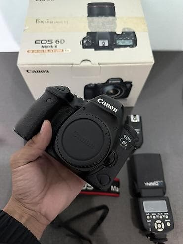 микрофон с звуковой картой: Зеркальная камера Canon EOS 6D Mark II (полнокадровая) — комплект — 4