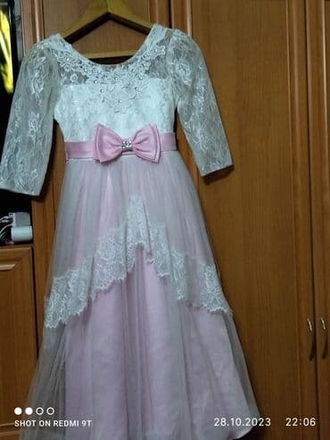 Детское платье, цвет - Розовый, Б/у