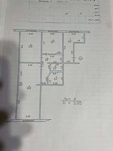 105: 2 комнаты, 88 м², Восток-5 мкр 105 серия, 3 этаж, Евроремонт — 8