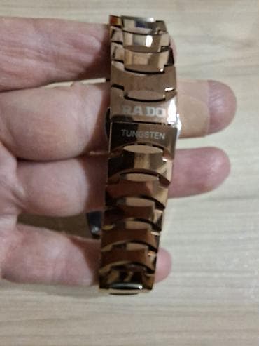 золотая мужская печатка: Классические часы часы, Rado, Керамика, Япония, Президентские, Мужские, Новый — 5