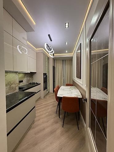 ts group: 3 комнаты, 84 м², Асанбай мкр Элитка, 8 этаж, Дизайнерский ремонт — 2