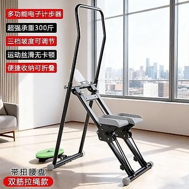 Спорт и отдых: Домашний степпер с поручнем и электронным счётчиком - Тренажёр для — 1
