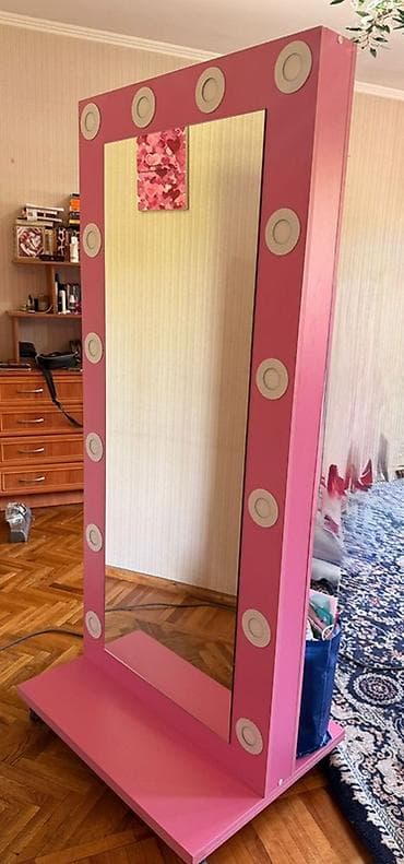 Зеркала: Напольное гримерное зеркало с подсветкой - Формат: полноразмерное — 1