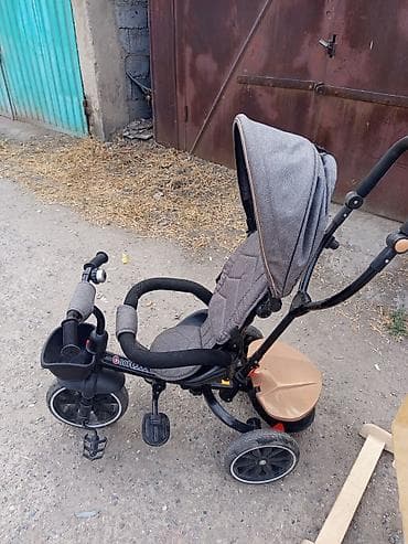 Детский трёхколёсный велосипед‑коляска с ручкой для родителей - Руль