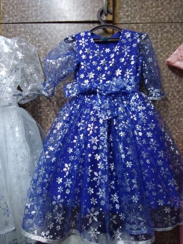 детские трикотажные спортивные костюмы: Детское платье, цвет - Белый — 4