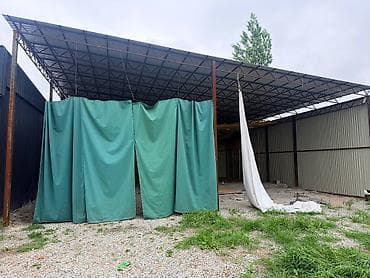 трек потолок: Навес, Другая форма, Металл, Профнастил, Б/у — 1