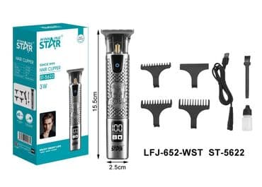 машинка барбер: Триммер Для тела, Для бороды, Для усов, Нержавейка, Функция бритья — 3