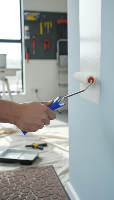 Малярный валик для лакокрасочных работ - Тип: валик с ручкой -