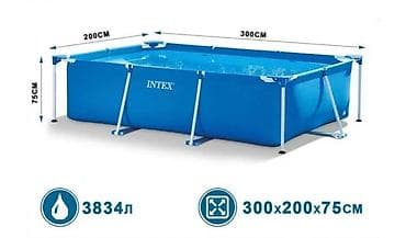 воздушный бассейн: Каркасный бассейн Intex Metal Frame — прочный и удобный вариант для — 4