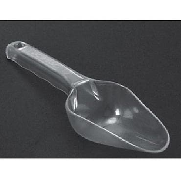 барная ложка: Маленький прозрачный совок из поликарбоната, код-P040 — 1