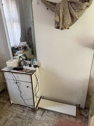 silver kitchen: Шкаф-прихожая, Б/у, С зеркалом, ЛДСП — 3