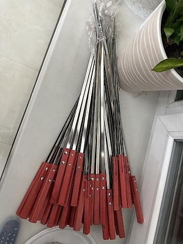 Садовая мебель: Набор шампуров для шашлыка - Материал рабочей части: нержавеющая — 1