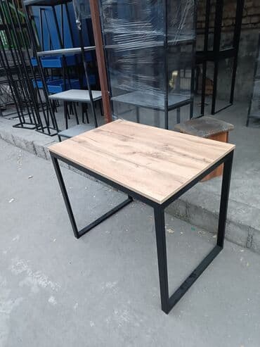 купить письменный стол в стиле лофт: Стол компактный, в стиле Лофт каркас из прочного металла, столешница — 2