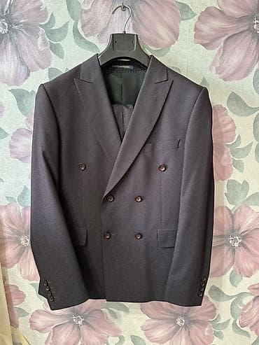 ami paris: Мужской костюм, M, Raffaello Rossi, Б/у, цвет - Серый, Самовывоз, Платная доставка — 1