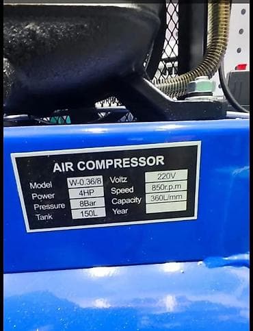 Компрессоры: Компрессор Для покраски, Электрический, Поршневой, Новый — 2