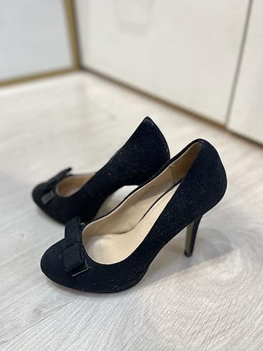 туф: Туфли-лодочки Tracconi - Классические черные лодочки на высоком — 5