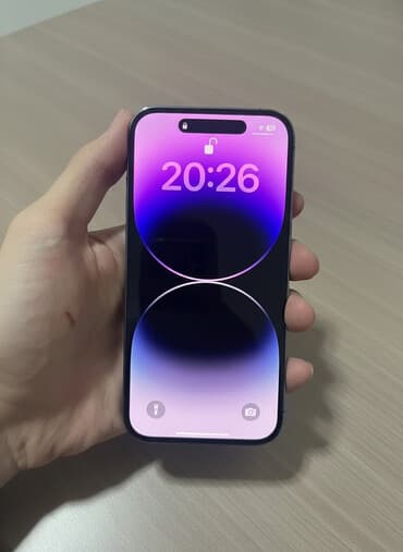 IPhone 14 Pro, Б/у, 128 ГБ, Черный, Кабель, 83 % at lalafo.kg IPhone 14 Pro, Б/у, 128 ГБ, Черный, Кабель, 83 %