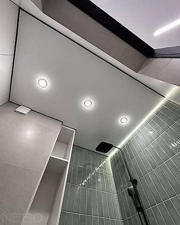 Сантехнические работы: Натяжной потолок Глянцевое Монтаж — 7