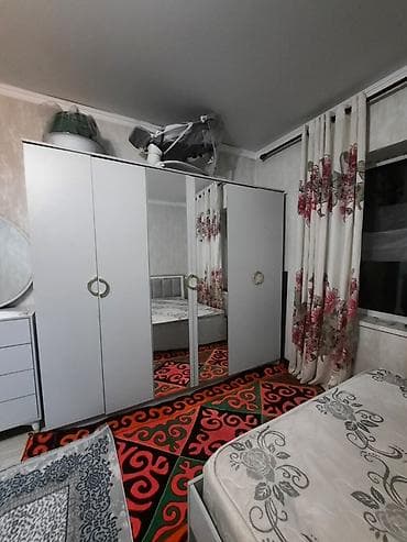 Спальный гарнитур, Двуспальная кровать, цвет - Серый