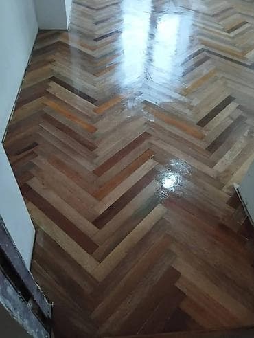 Отделочные работы: Шлифовка и лакировка деревянных полов - Профессиональная циклевка до — 9