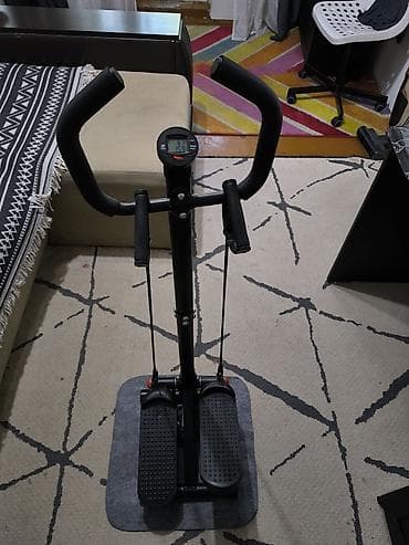 тринажор: Мини-степпер с поручнями и эспандерами + бортовой компьютер - — 2