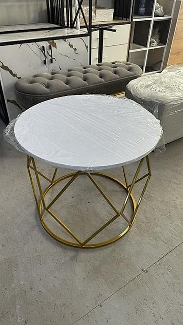 пленка на дверь: Круглый журнальный столик в современном стиле - Столешница: круглая — 3