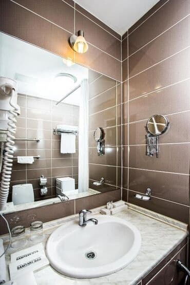 суточный квартира бишкек политех: 1 бөлмө, Душ кабинасы, Кондиционер, Жайлашуу күнү-түнү — 24