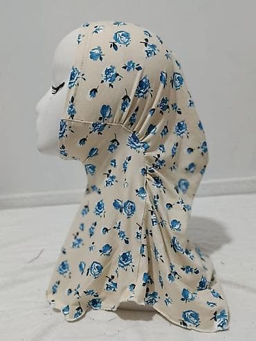 хиджап платок: Хиджаб-капор (сплошной, без завязок), темно-синий. - Форма: цельная — 5