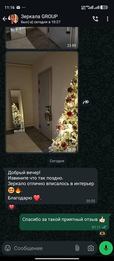 Зеркала: Напольное зеркало в полный рост с тонкой рамкой - Формат — 2