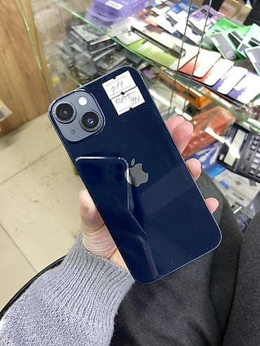 IPhone 14, Б/у, 128 ГБ, Синий, Защитное стекло, В рассрочку, 91 %