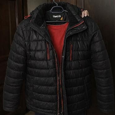 north face: Мужская утеплённая куртка TMCD - Цвет: чёрный с контрастными красными — 1