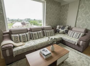 Шкафы: Угловой диван, C подушками — 1