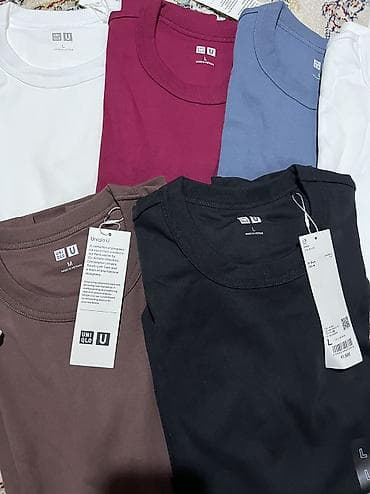 монклер футболка цена: Футболка, Классическая модель, Uniqlo, Новый, L, XL, M — 2