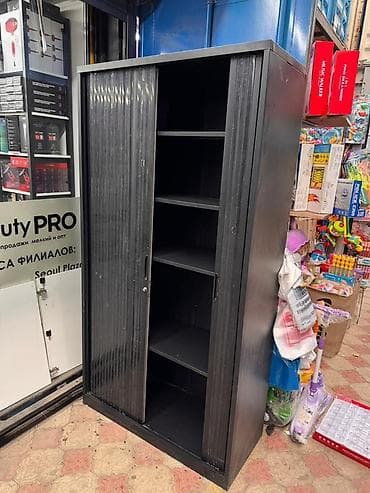 Офисные шкафы: Офисный шкаф, цвет - Черный, Железо — 1