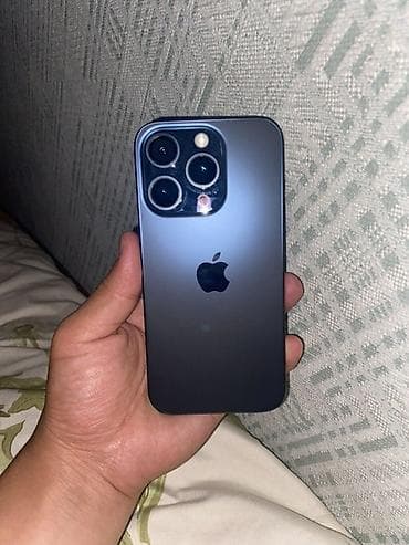 IPhone 15 Pro, Б/у, 128 ГБ, Sierra Blue, Защитное стекло, Чехол, Коробка, 88 %